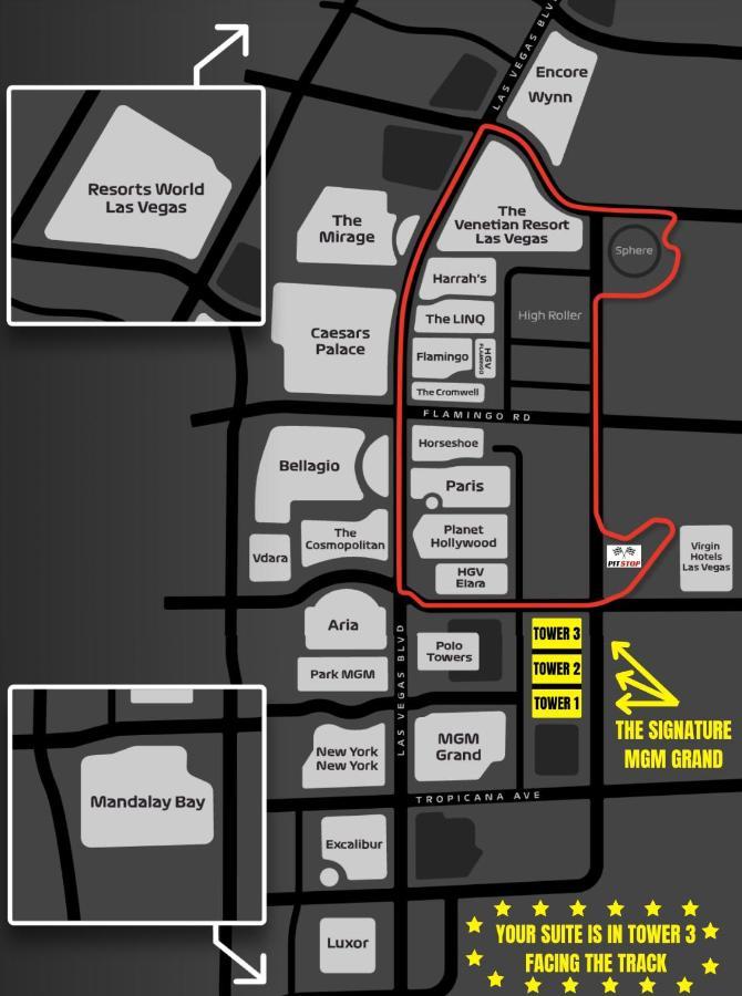 No Resort Fees-Mgm Stripview-Jacuzzi-Formula 1 Track View Las Vegas Eksteriør bilde